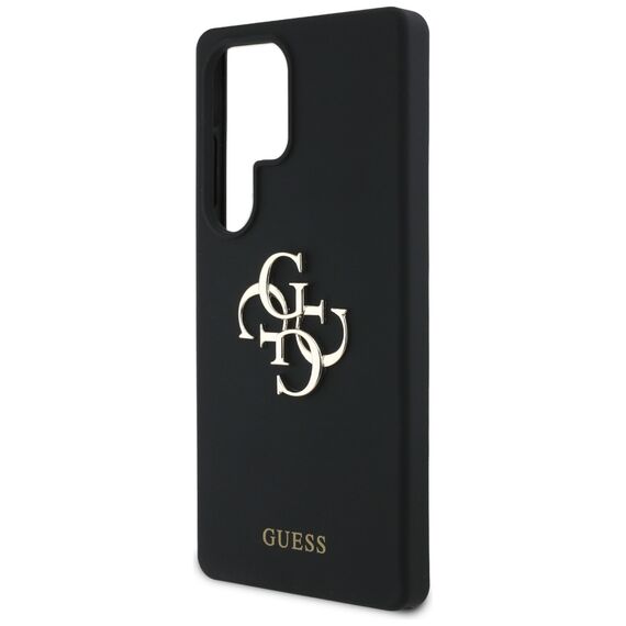 Guess Silicone Big 4G Logo Bottom Script case for Samsung Galaxy S25 Ultra - black - Samsung Cases - Cases - Techbox