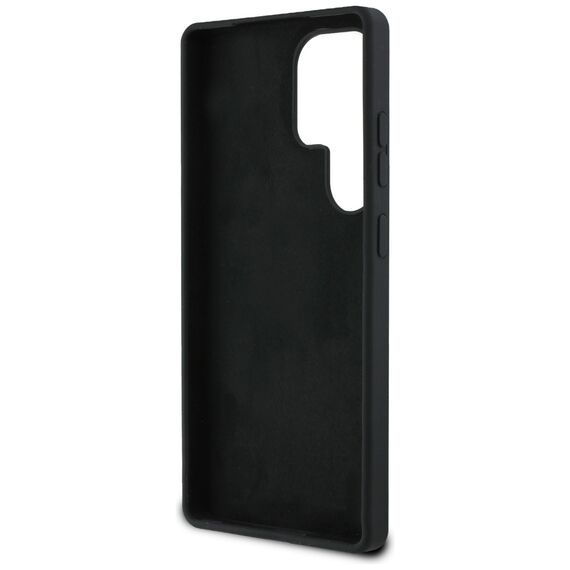 Guess Silicone Big 4G Logo Bottom Script case for Samsung Galaxy S25 Ultra - black - Samsung Cases - Cases - Techbox
