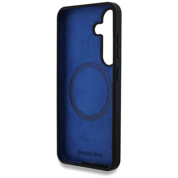 Mercedes Silicone Contrasted Curves MagSafe Case for Samsung Galaxy S25 - Black - Samsung Cases - Cases - Techbox