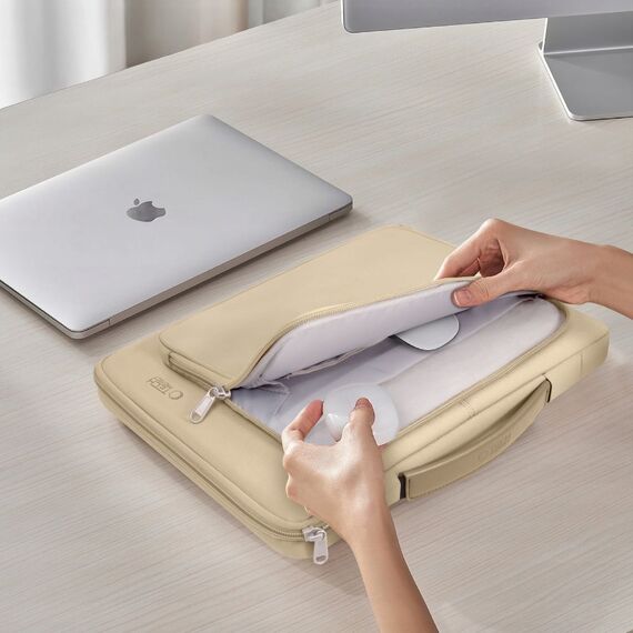 Tech-Protect Basic Bag for 15-16" laptop - beige