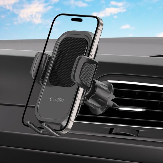 Tech-Protect V8 Car Holder for Dashboard, Windshield or Air Vent Mount - Black