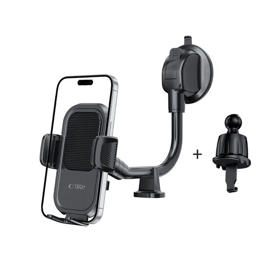 Tech-Protect V8 Car Holder for Dashboard, Windshield or Air Vent Mount - Black