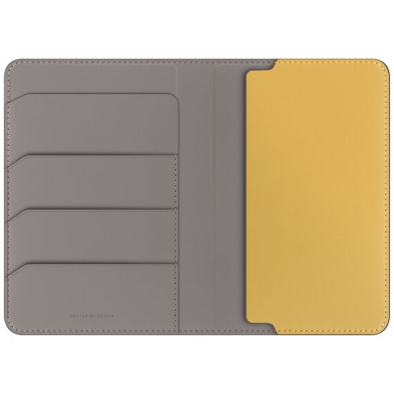Uniq Belmont RFID Blocking Passport Case - Grey/Yellow | Techbox