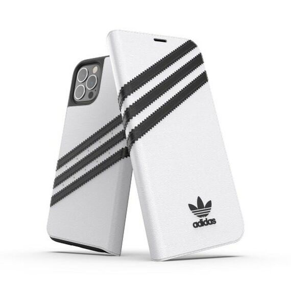 Adidas OR Booklet Case PU for iPhone 12 / 12 Pro 6.1" - white and black - Uncategorized Cases (2) - Cases - Techbox