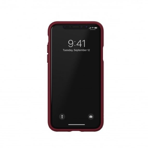 Adidas OR Molded PU Suede case for iPhone X / XS - burgundy | Techbox