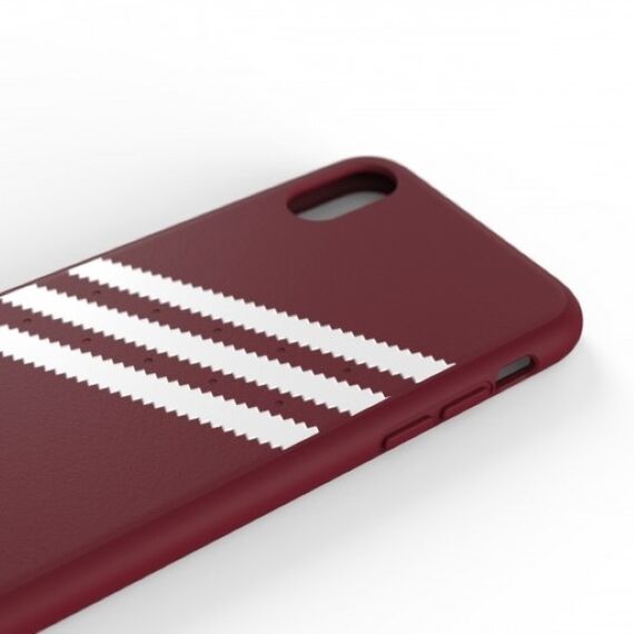 Adidas OR Molded PU Suede case for iPhone X / XS - burgundy | Techbox