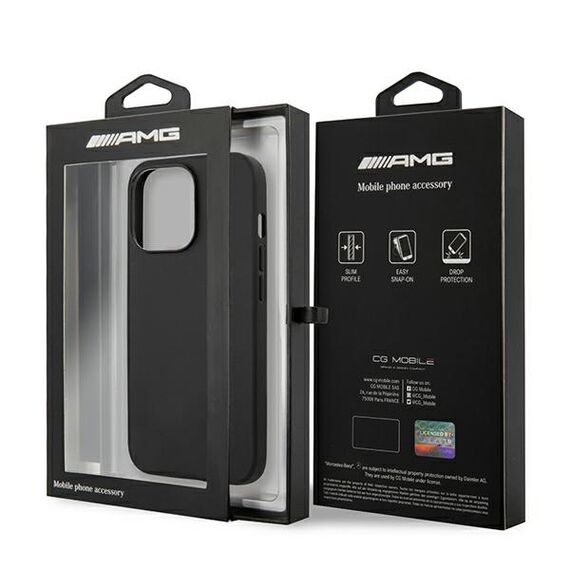 AMG Leather Hot Stamped Case for iPhone 13 Pro / 13 6.1" - Black - Uncategorized Cases (2) - Cases - Techbox