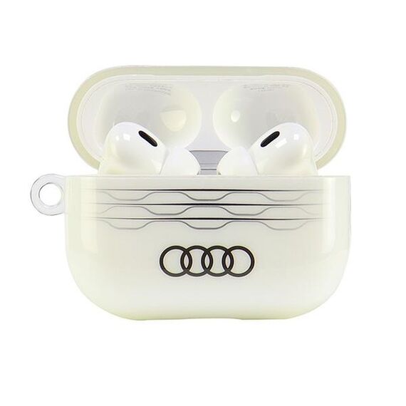 Audi IML Geometric Pattern Case for AirPods Pro 2 - White - Smartphone Accessories - Cables & Accessories - Techbox