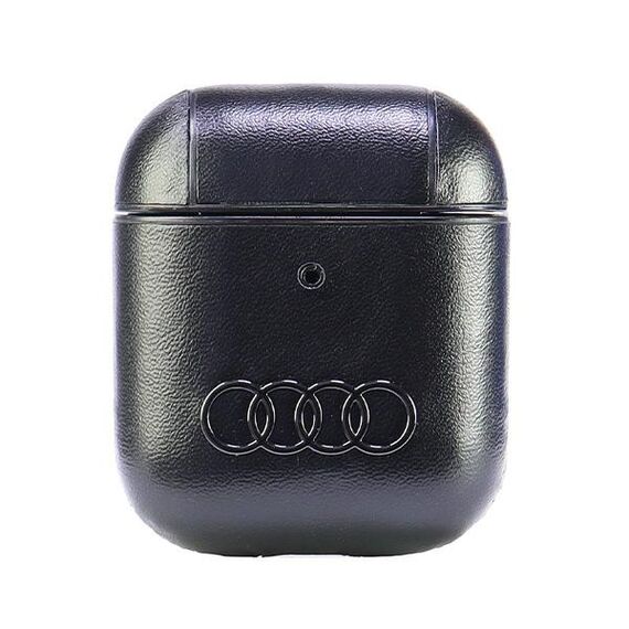 Audi Leather Big Logo Case for AirPods 1 / 2 - Black - Smartphone Accessories - Cables & Accessories - Techbox