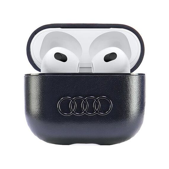 Audi Leather Big Logo Case for AirPods 3 - Black - Smartphone Accessories - Cables & Accessories - Techbox