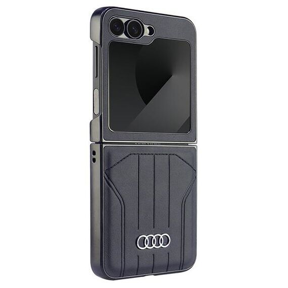 Audi Synthetic Leather MagSafe Case for Samsung Galaxy Z Flip 6 - Black | Techbox