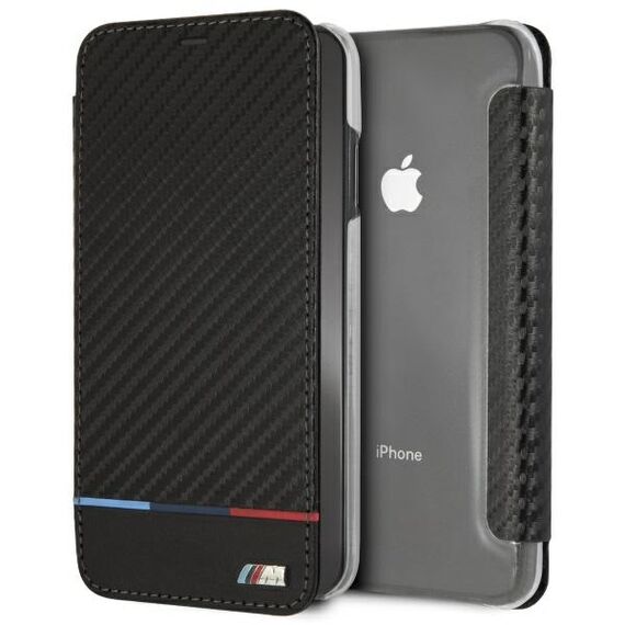 BMW Carbon Tricolor Stripe iPhone XS Max Case - Black - Uncategorized Cases (2) - Cases - Techbox
