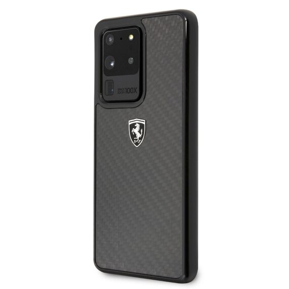 Ferrari Carbon Heritage Case for Samsung Galaxy S20 Ultra - Black | Techbox