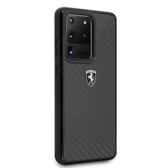 Ferrari Carbon Heritage Case for Samsung Galaxy S20 Ultra - Black | Techbox