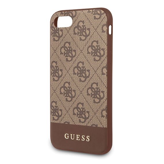 Guess 4G Stripe Collection case for iPhone 7 / 8 / SE 2020 / SE 2022 - brown | Techbox