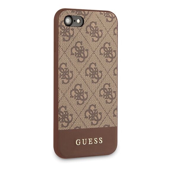 Guess 4G Stripe Collection case for iPhone 7 / 8 / SE 2020 / SE 2022 - brown | Techbox