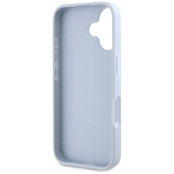 Guess Grained Big 4G Logo Small Classic Logo case for iPhone 16 - blue | Techbox