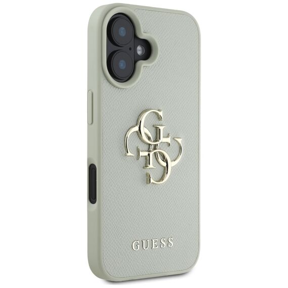 Guess Grained Big 4G Logo Small Classic Logo case for iPhone 16 - green | Techbox