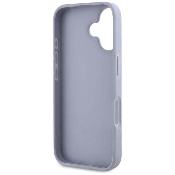 Guess Hot Stamp 4G Pattern Triangle Metal Logo iPhone 16 Case - Purple | Techbox