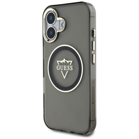 Guess IML Metal Mountain Logo MagSafe case for iPhone 16 - black - Apple Cases - Cases - Techbox