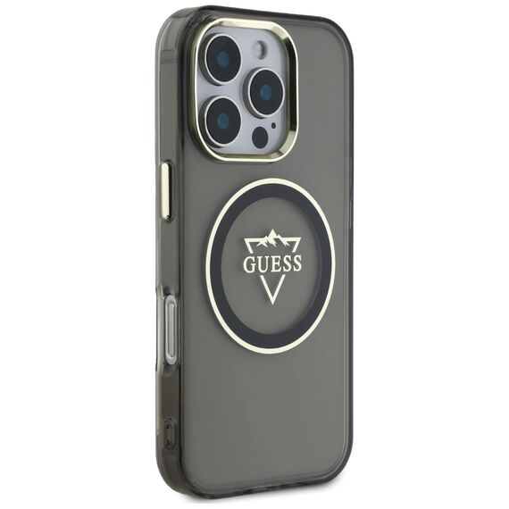 Guess IML Metal Mountain Logo MagSafe iPhone 16 Pro Max Case - Black - Apple Cases - Cases - Techbox