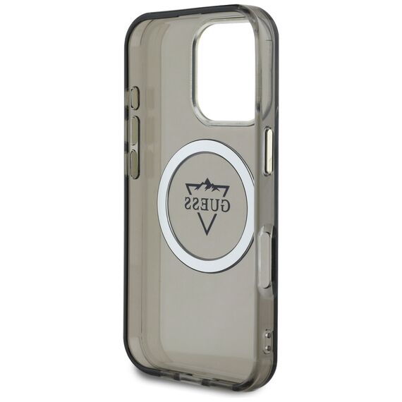 Guess IML Metal Mountain Logo MagSafe iPhone 16 Pro Max Case - Black - Apple Cases - Cases - Techbox
