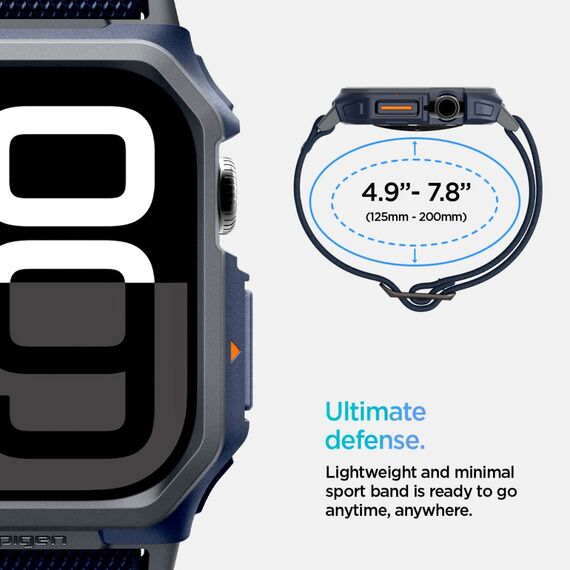 Spigen Lite Fit "Pro" Strap for Apple Watch 10 46mm - Navy Blue | Techbox