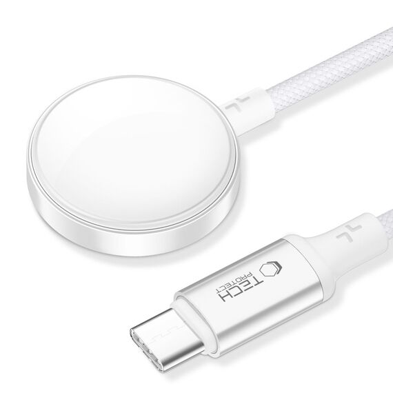 Tech-Protect UltraBoost USB-C Inductive Charger for Apple Watch 1m - White | Techbox