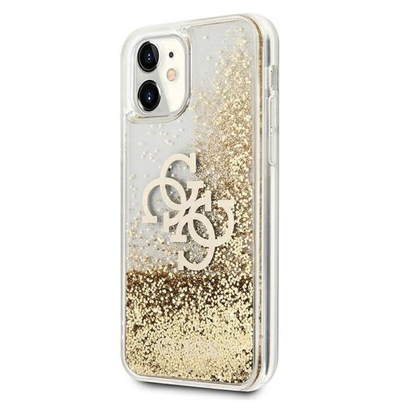 Guess 4G Big Liquid Glitter case for iPhone 11 6.1" / Xr - gold - Uncategorized Cases (2) - Cases - Techbox