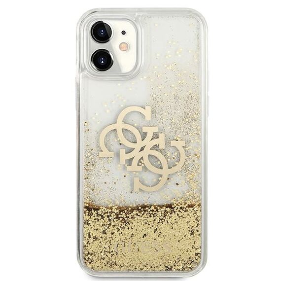 Guess 4G Big Liquid Glitter case for iPhone 11 6.1" / Xr - gold - Uncategorized Cases (2) - Cases - Techbox
