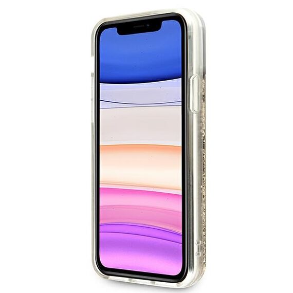 Guess 4G Big Liquid Glitter case for iPhone 11 6.1" / Xr - gold - Uncategorized Cases (2) - Cases - Techbox