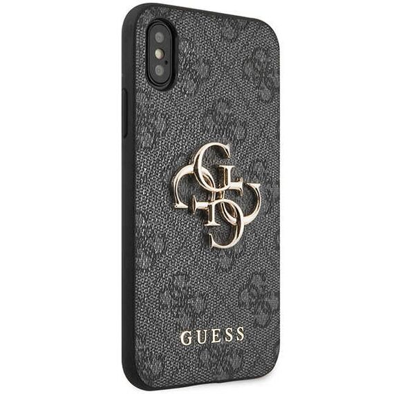 Guess 4G Big Metal Logo iPhone X/XS Case - Gray | Techbox