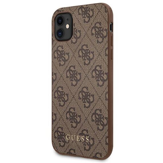 Guess 4G Metal Gold Logo Case for iPhone 11 / Xr 6.1" - Brown - Uncategorized Cases (2) - Cases - Techbox