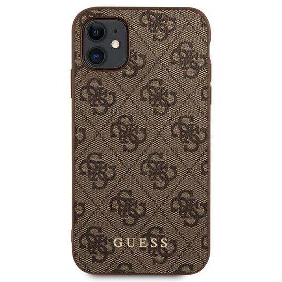 Guess 4G Metal Gold Logo Case for iPhone 11 / Xr 6.1" - Brown - Uncategorized Cases (2) - Cases - Techbox