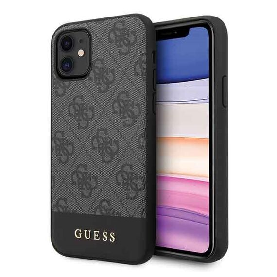 Guess 4G Stripe Collection case for iPhone 11 6.1" / Xr - gray | Techbox