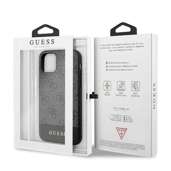 Guess 4G Stripe Collection case for iPhone 11 6.1" / Xr - gray | Techbox