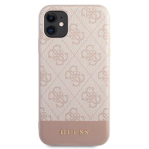 Guess 4G Stripe Collection Case for iPhone 11 / Xr 6.1" - Pink | Techbox