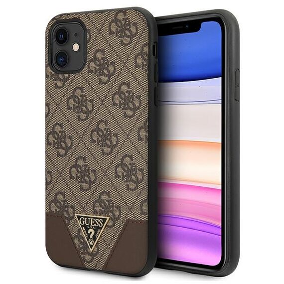 Guess 4G Triangle Collection case for iPhone 11 6.1" / Xr 6.1" - brown | Techbox
