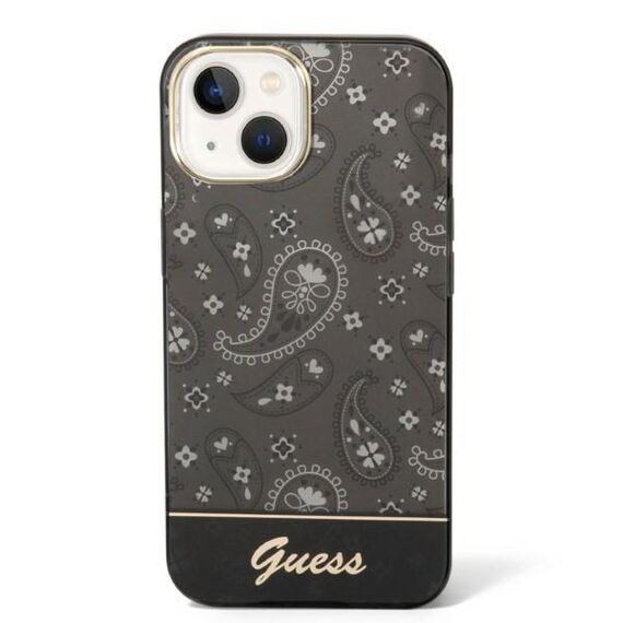 Guess Bandana Paisley Case for iPhone 14 / 15 / 13 6.1" - Black - Uncategorized Cases (2) - Cases - Techbox