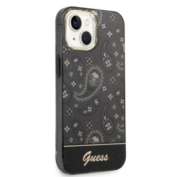Guess Bandana Paisley Case for iPhone 14 / 15 / 13 6.1" - Black - Uncategorized Cases (2) - Cases - Techbox