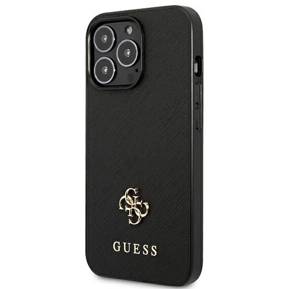 Guess Saffiano 4G Small Metal Logo case for iPhone 13 Pro / 13 6.1" - black - Uncategorized Cases (2) - Cases - Techbox
