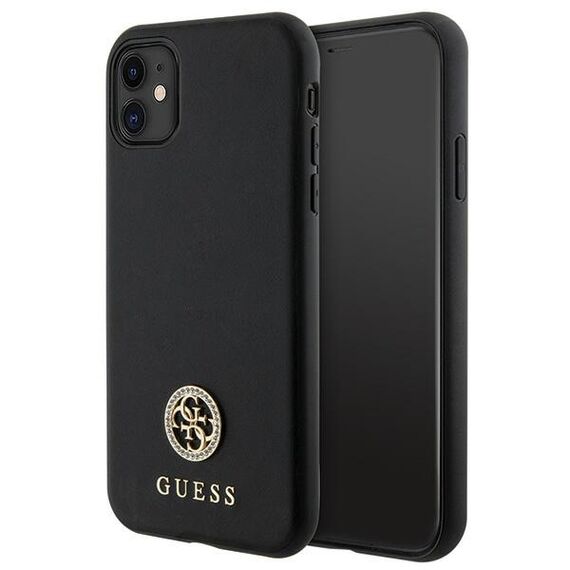 Guess Strass Metal Logo iPhone 11 / Xr 6.1" Case - Black - Uncategorized Cases (2) - Cases - Techbox