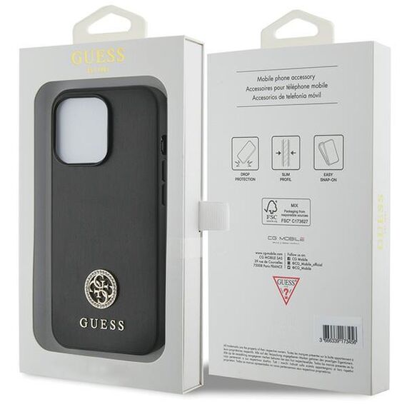 Guess Strass Metal Logo iPhone 13 Pro 6.1" Case - Black - Uncategorized Cases (2) - Cases - Techbox