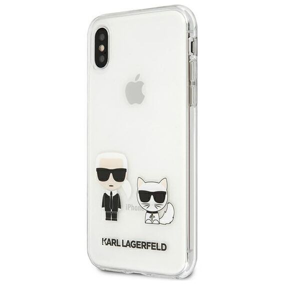 Karl Lagerfeld Karl &amp; Choupette iPhone Xs Max Case - Transparent - Uncategorized Cases (2) - Cases - Techbox