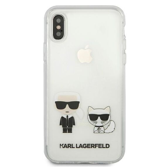 Karl Lagerfeld Karl &amp; Choupette iPhone Xs Max Case - Transparent - Uncategorized Cases (2) - Cases - Techbox