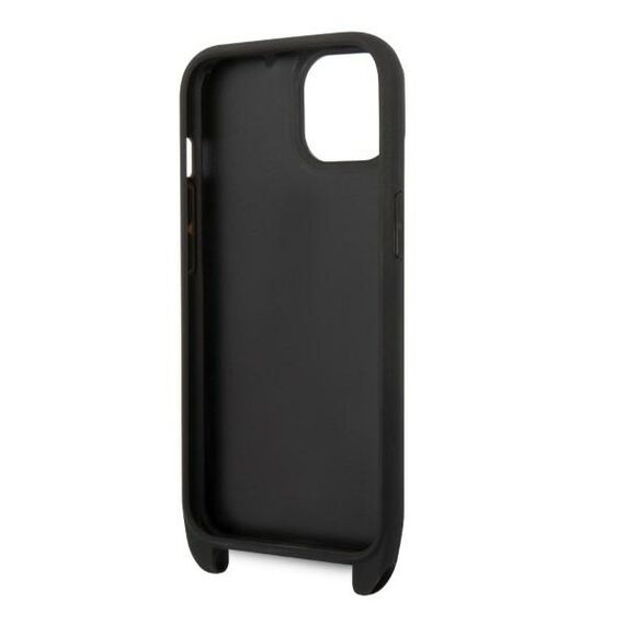 Karl Lagerfeld Monogram Plaque Logo Strap Case for iPhone 14 / 15 / 13 6.1" - Black - Uncategorized Cases (2) - Cases - Techbox