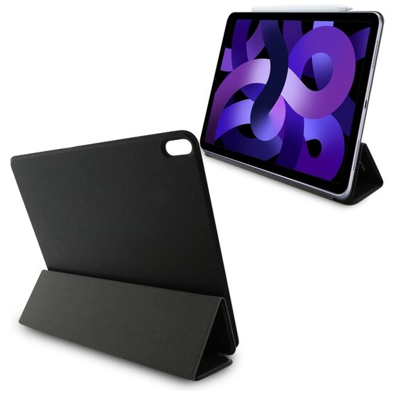 Karl Lagerfeld Saffiano Magnetic Karl &amp; Choupette iPad Air 13" 2024 Book Cover Case - Black | Techbox