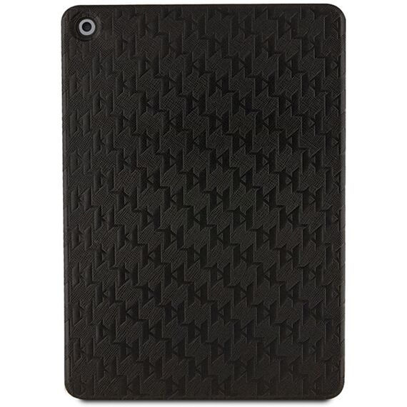 Karl Lagerfeld Saffiano Monogram Ikonik Case for iPad 10.2" 2019 (7th gen.) Folio Magnet Allover Cover - Black - Tablet Accessories - Tablet PC & Accessories - Techbox