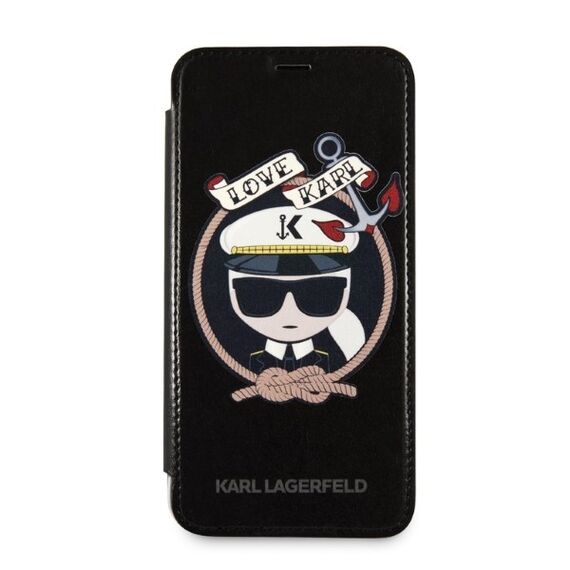Karl Lagerfeld Signature Glitter iPhone X/Xs Case - Black | Techbox
