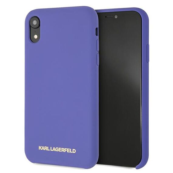Karl Lagerfeld Silicone iPhone Xr Case - Purple - Uncategorized Cases (2) - Cases - Techbox
